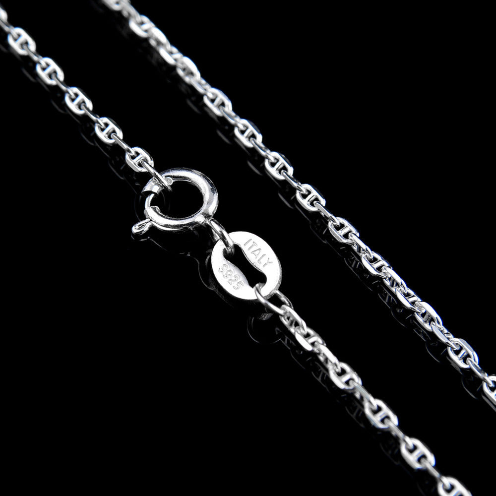White Gold Car Day Chain