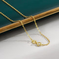 Silver Luxe Calendered Cross Chain