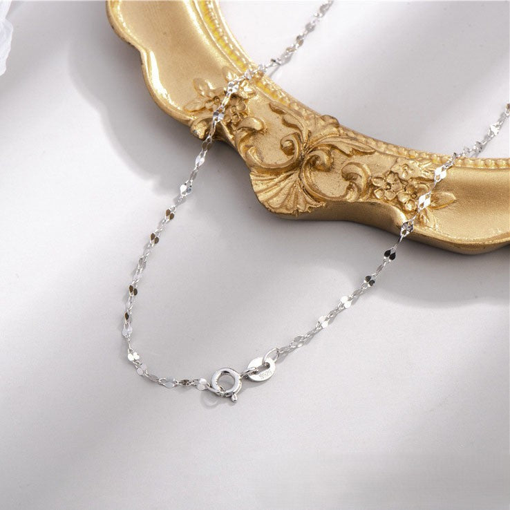 White Gold Lip Chain