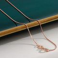 Slim Rose Gold Box Chain