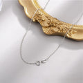 White Gold Bare Cross Chain