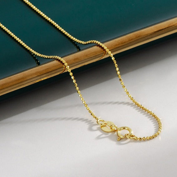Silver Sparkle Bead Chain