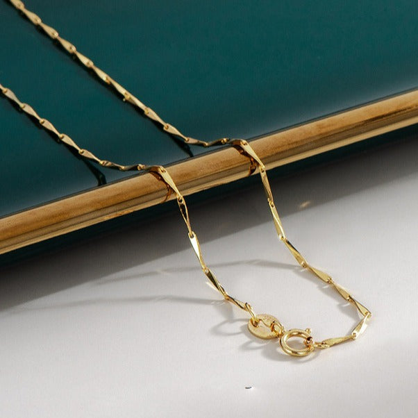 Silver Classic Melon Chain