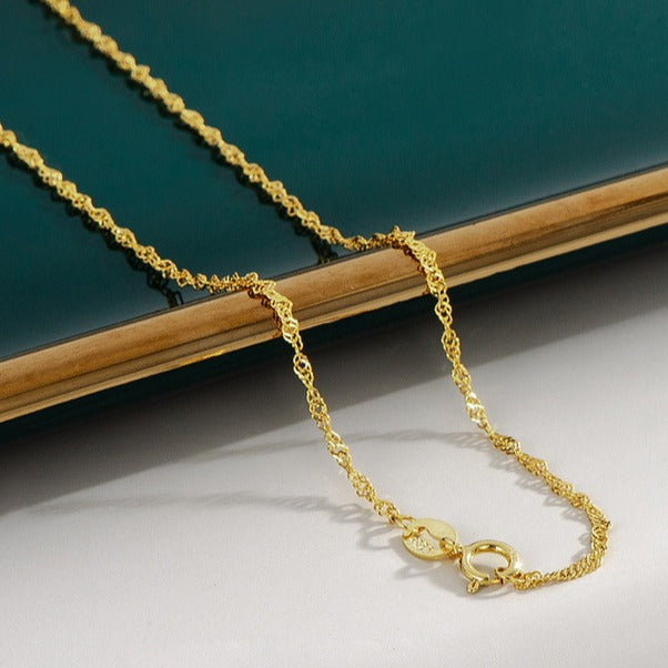 Silver Wave Water Chain