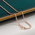 Rose Gold Franco-Style Silver Chain