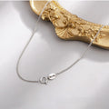 White Gold Flower Side Chain