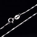 White Gold Melon Seed Chain