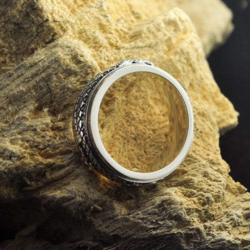 92.5% Pure Silver Dragon Fortune Spinner Ring