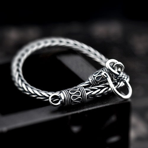 Heritage Silver Dragon Braid Bracelet