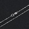 White Gold Modern Bar Chain