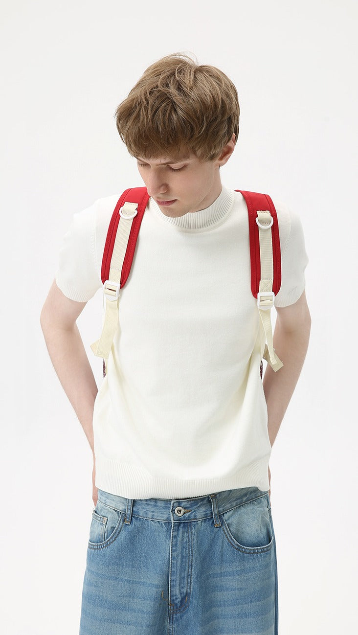Heritage Crest Mockneck Tee