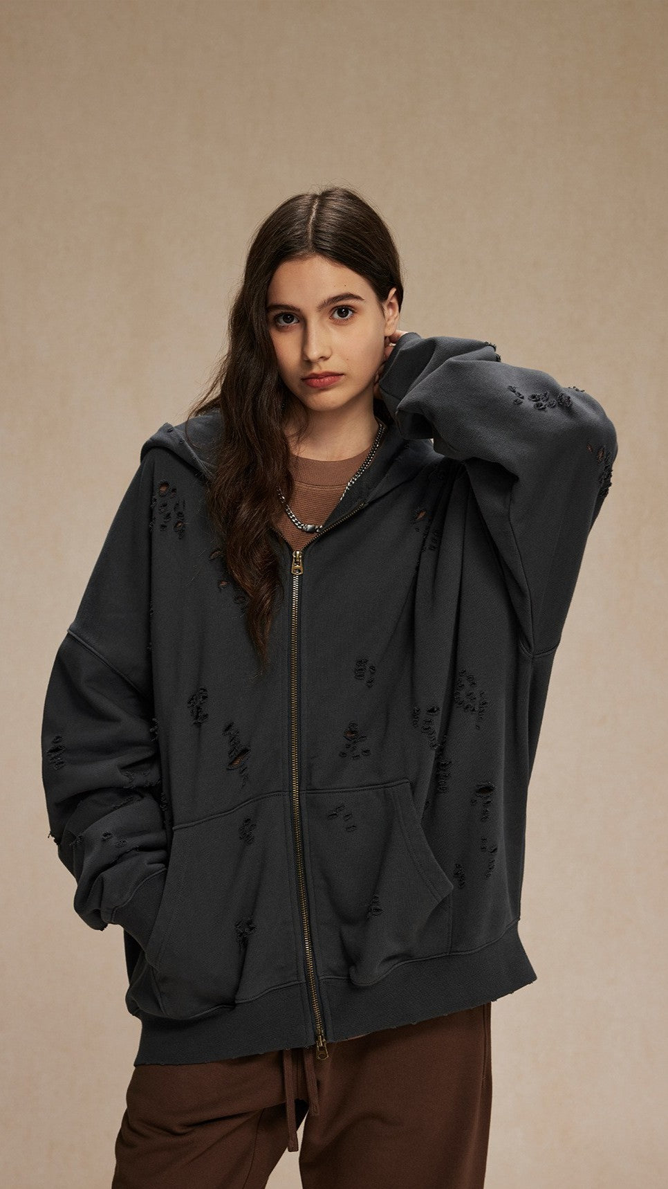 Iron Fade Zip Hoodie