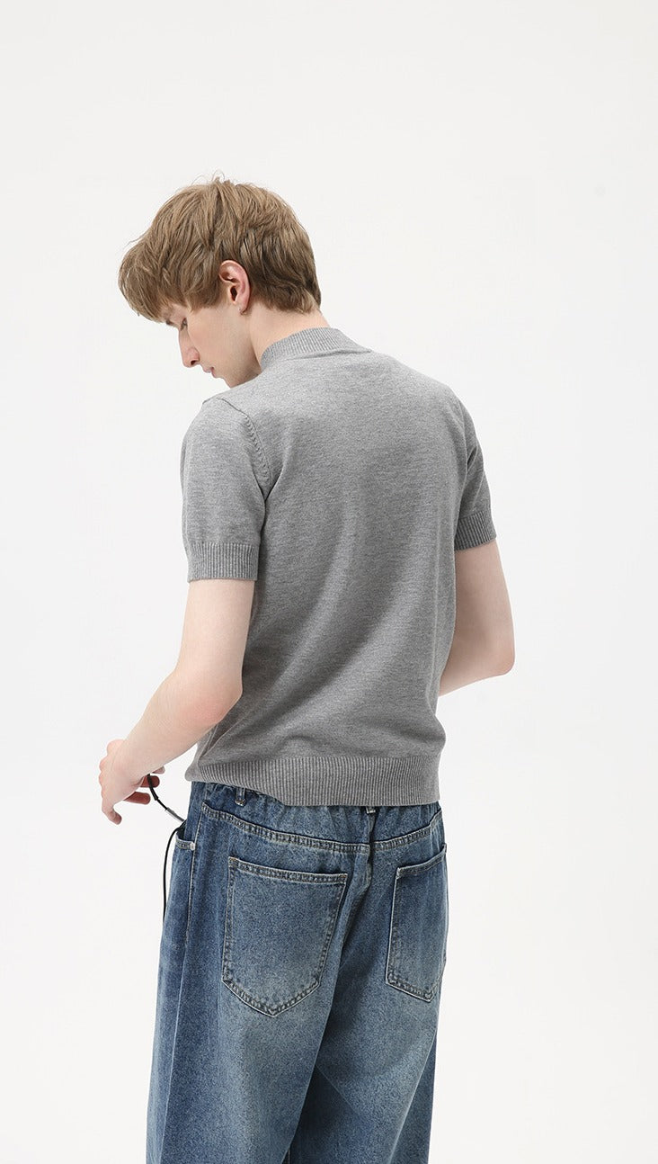Heritage Crest Mockneck Tee
