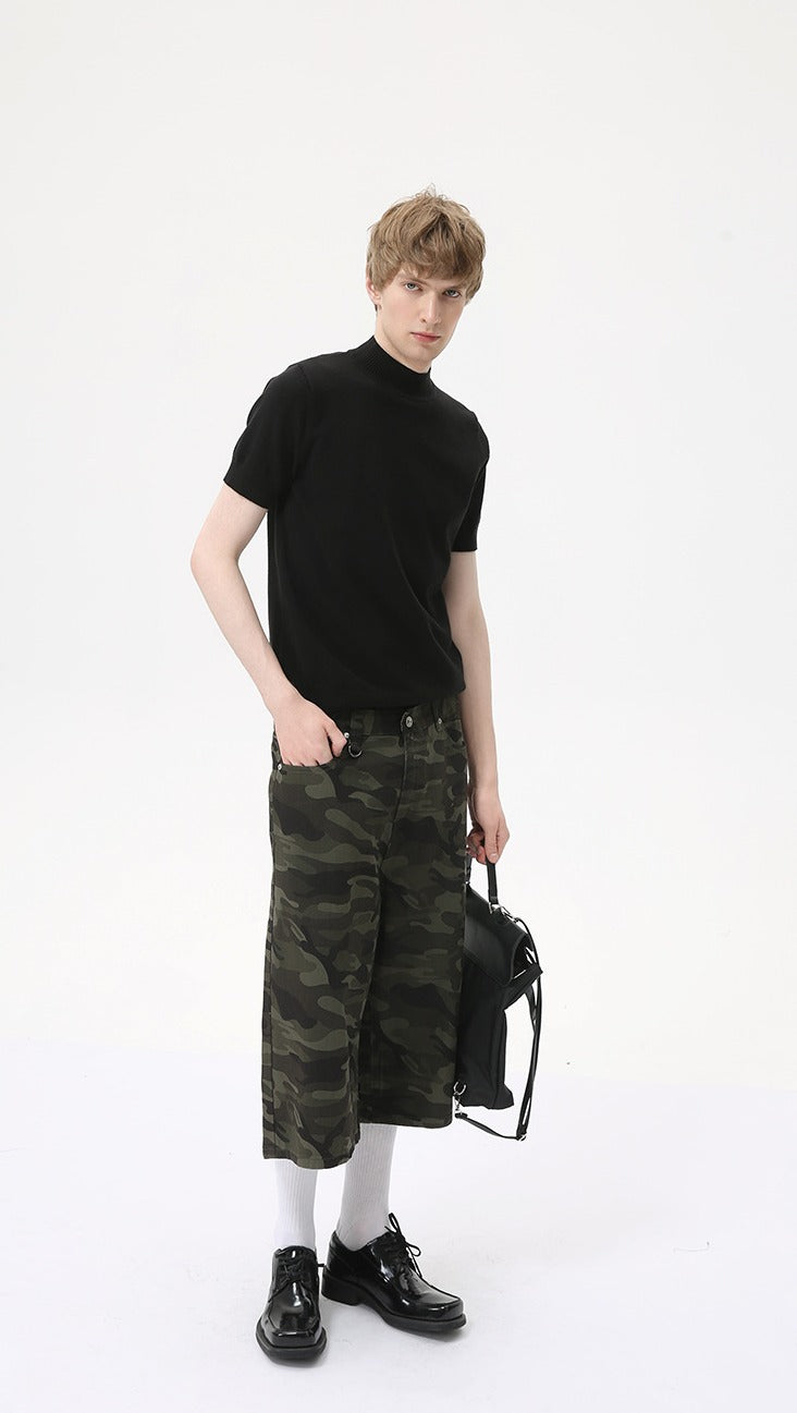 Heritage Crest Mockneck Tee