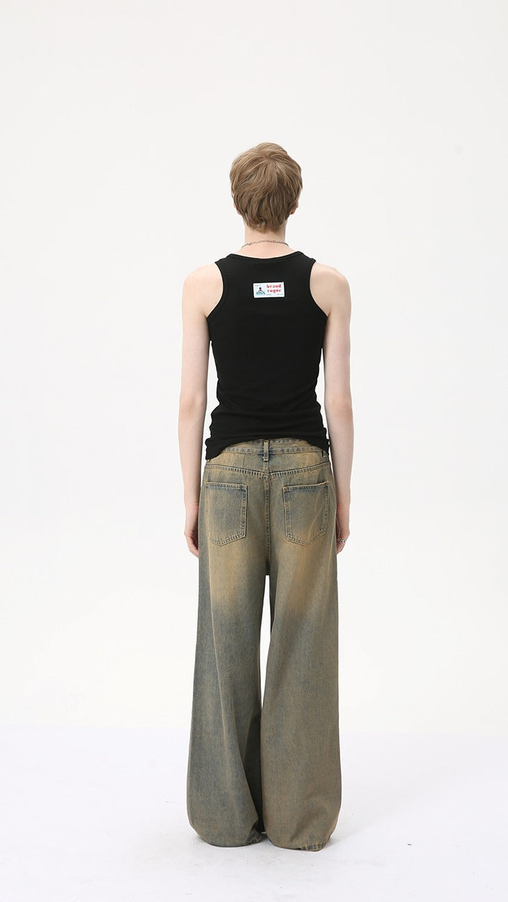 Hudson Vintage Wide-Leg Jeans