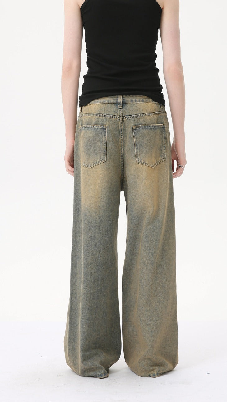 Hudson Vintage Wide-Leg Jeans