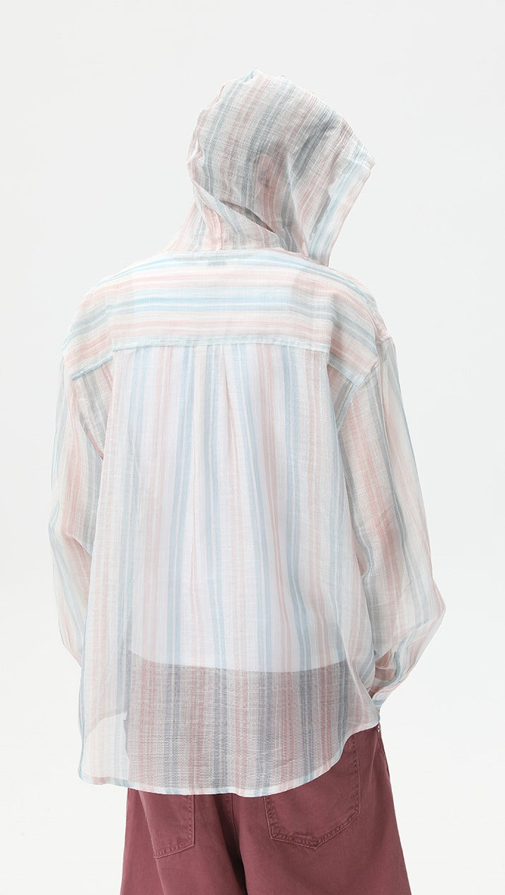 Sunline Hooded Stripe Shirt