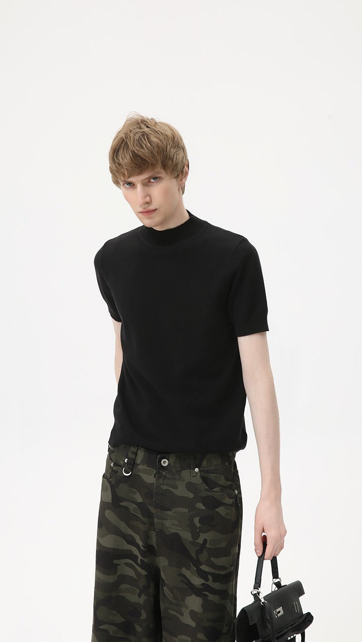 Heritage Crest Mockneck Tee