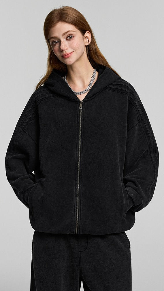 Dark Zip Urban Hoodie