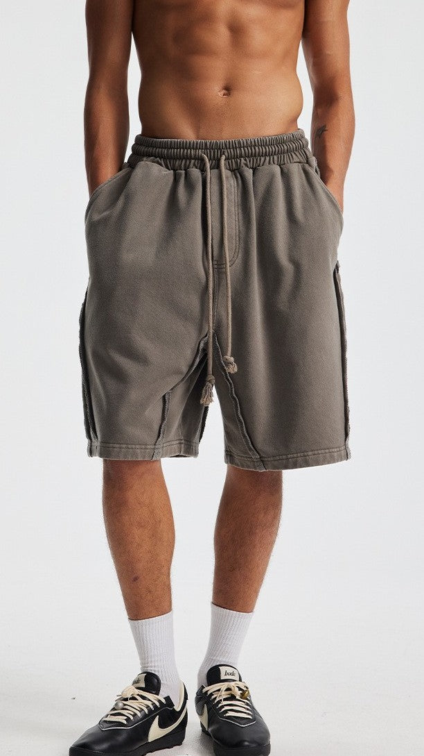 Rivet Wash Stitch Shorts
