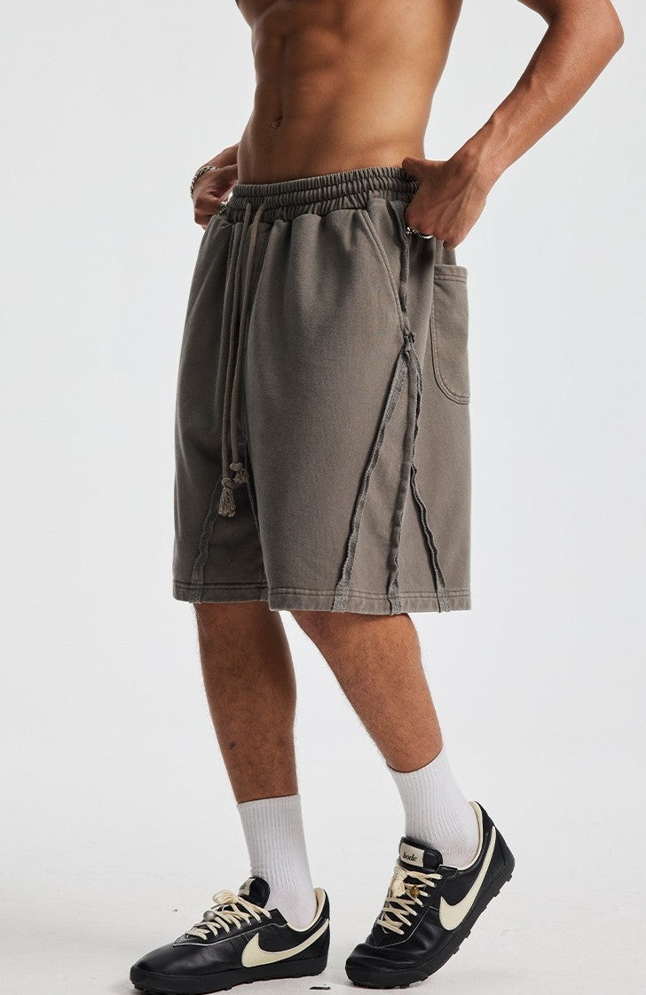 Rivet Wash Stitch Shorts