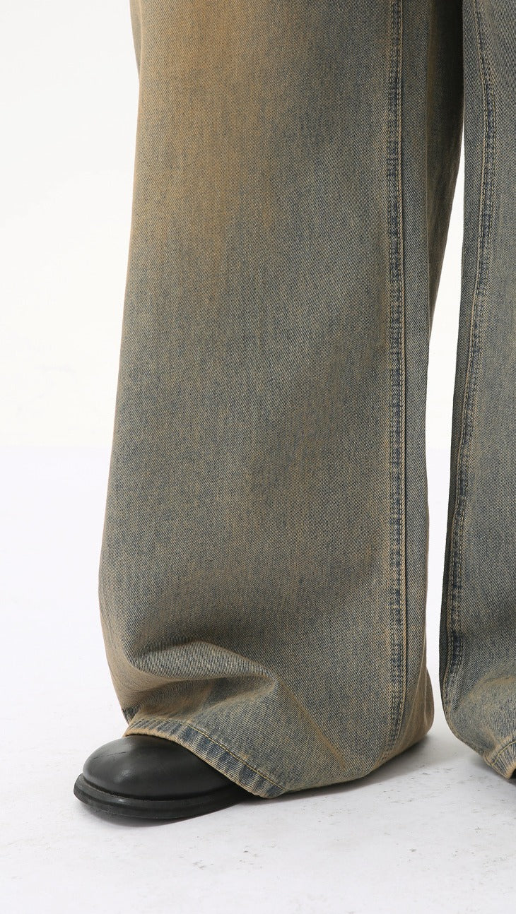 Hudson Vintage Wide-Leg Jeans