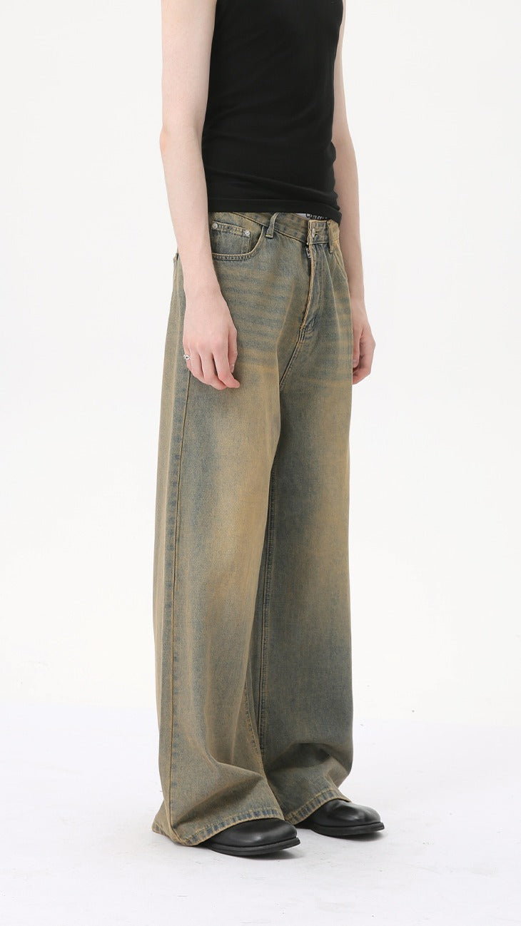 Hudson Vintage Wide-Leg Jeans