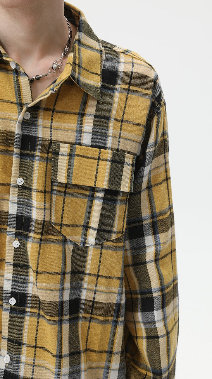 Sunset Grid Camp Shirt