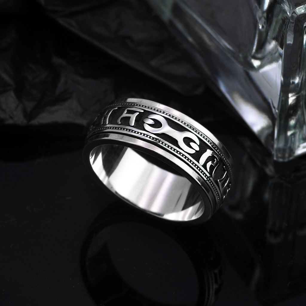 Fortune Rings Silver %92.5 Silver Fortune Spinner Ring – DRIP