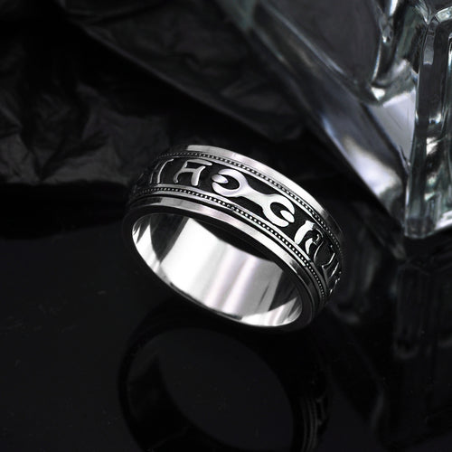 %92.5 Silver Fortune Spinner Ring