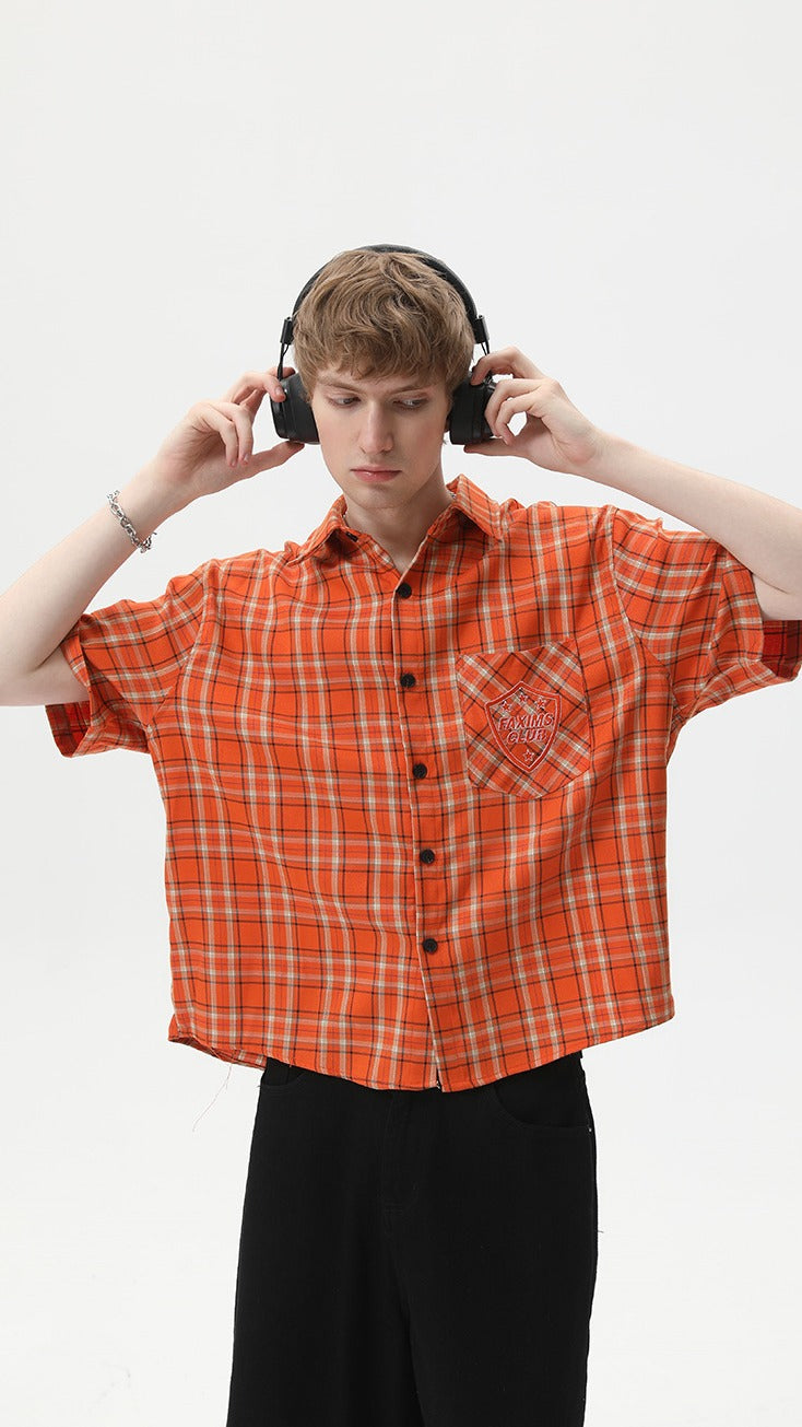 Sunset Pulse Plaid Shirt
