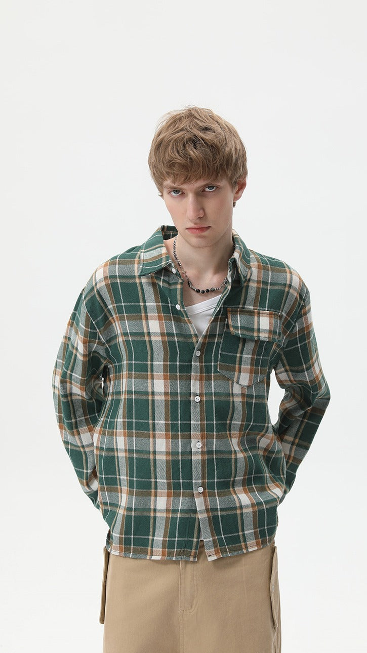 Sunset Grid Camp Shirt