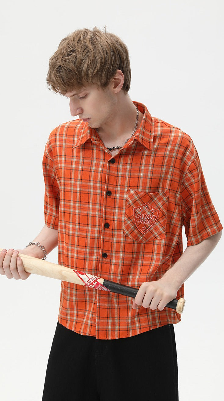 Sunset Pulse Plaid Shirt