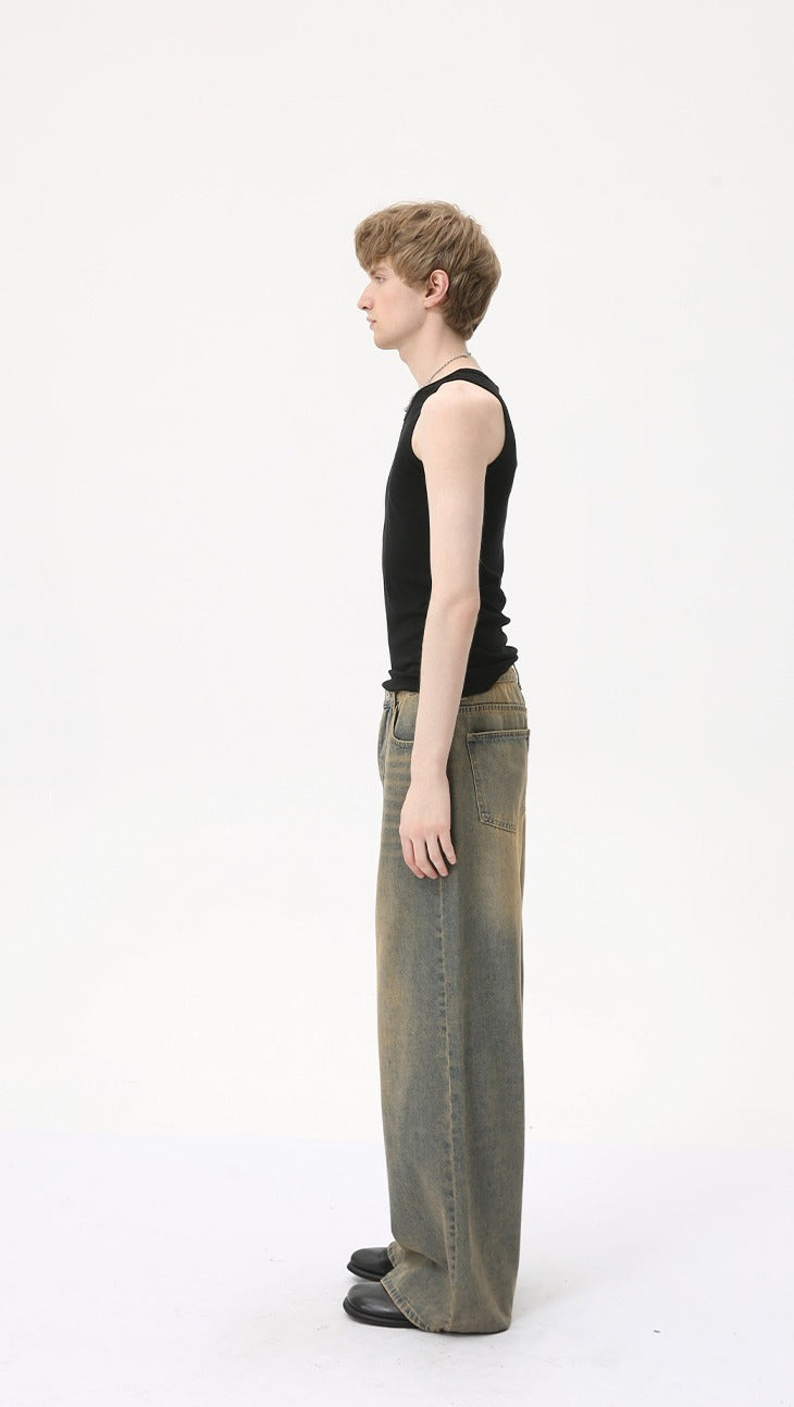 Hudson Vintage Wide-Leg Jeans
