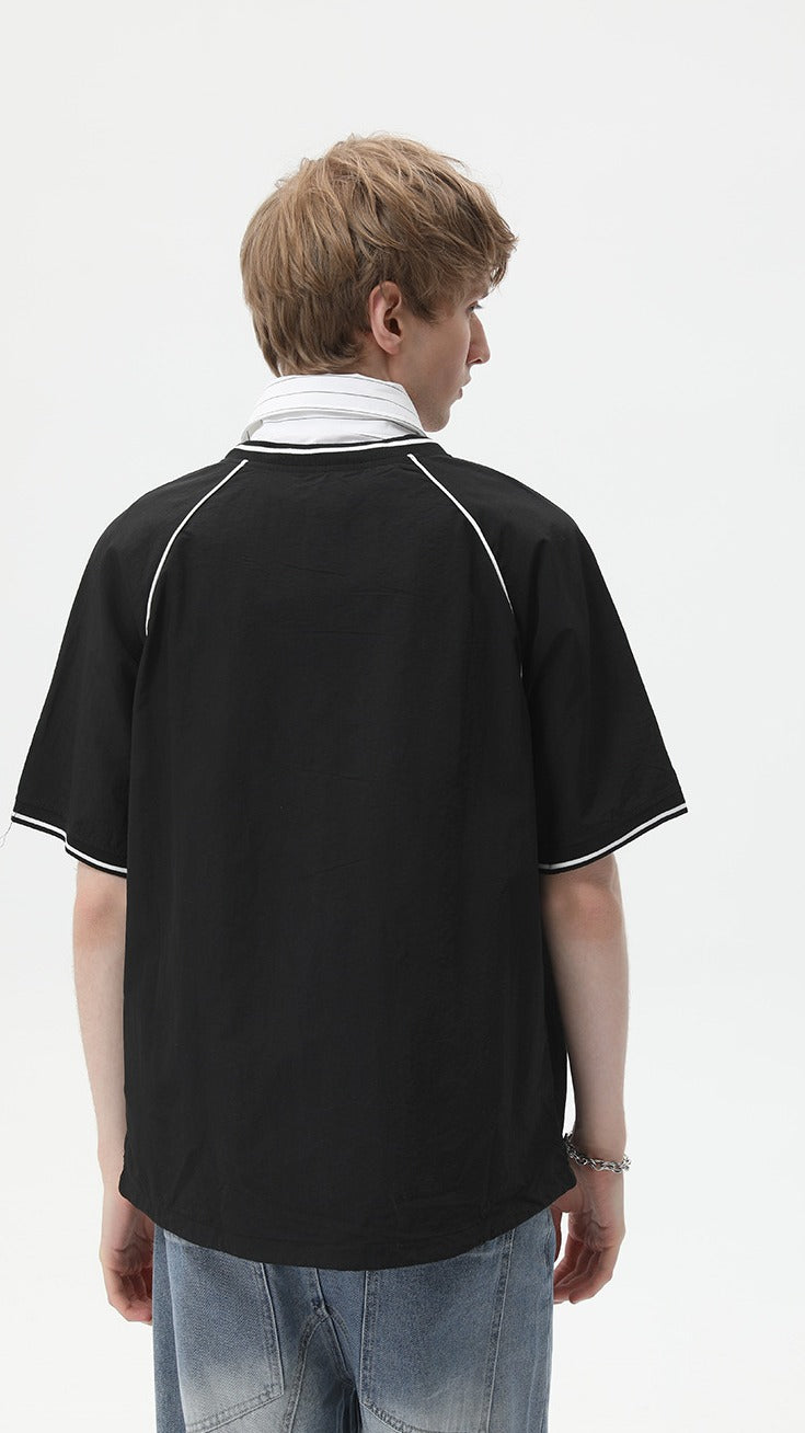 Varsity Layer V-Neck Tee