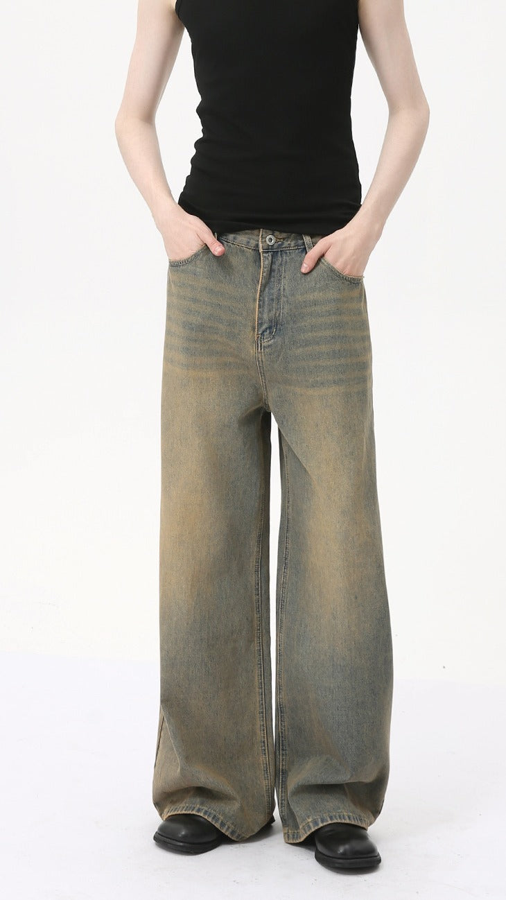 Hudson Vintage Wide-Leg Jeans