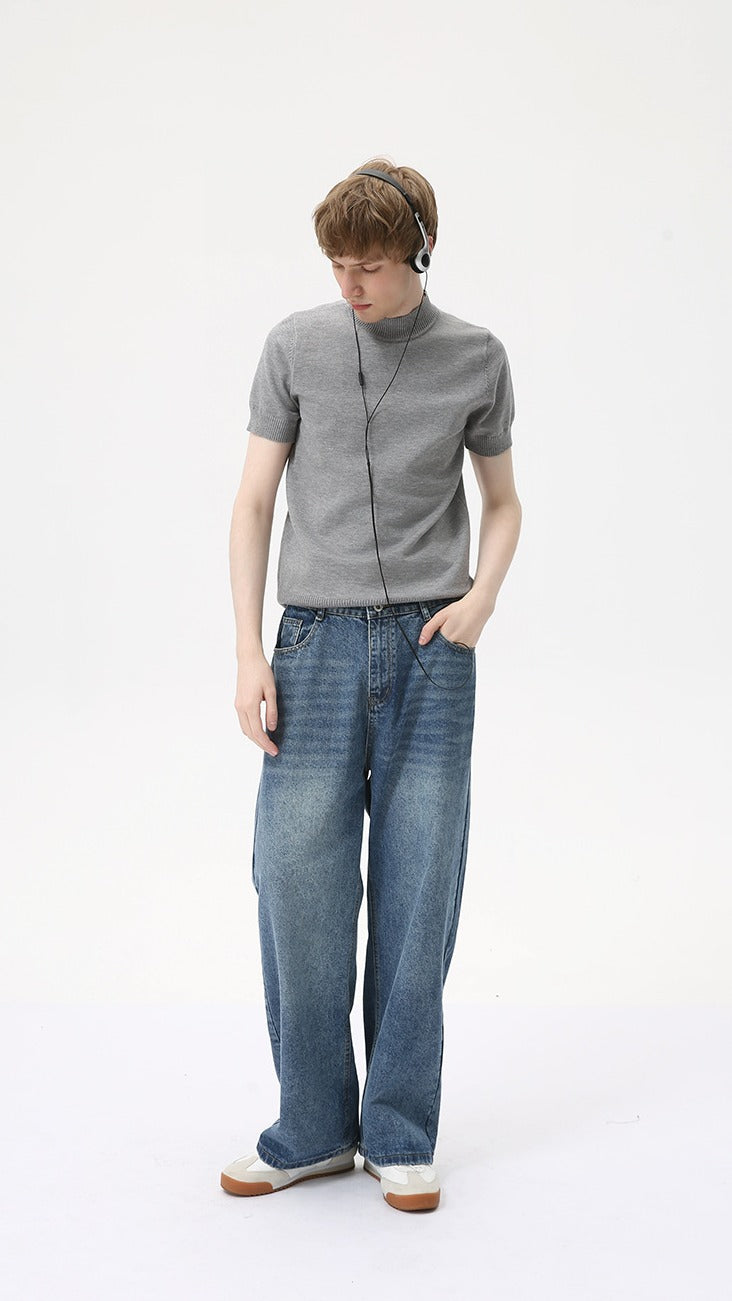 Heritage Crest Mockneck Tee