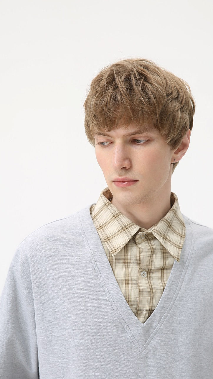 Premium - Seoul Edge Layered V Tee