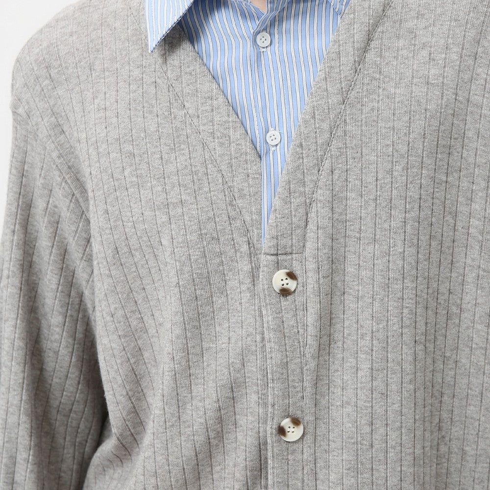 Contrast V-Neck Knit