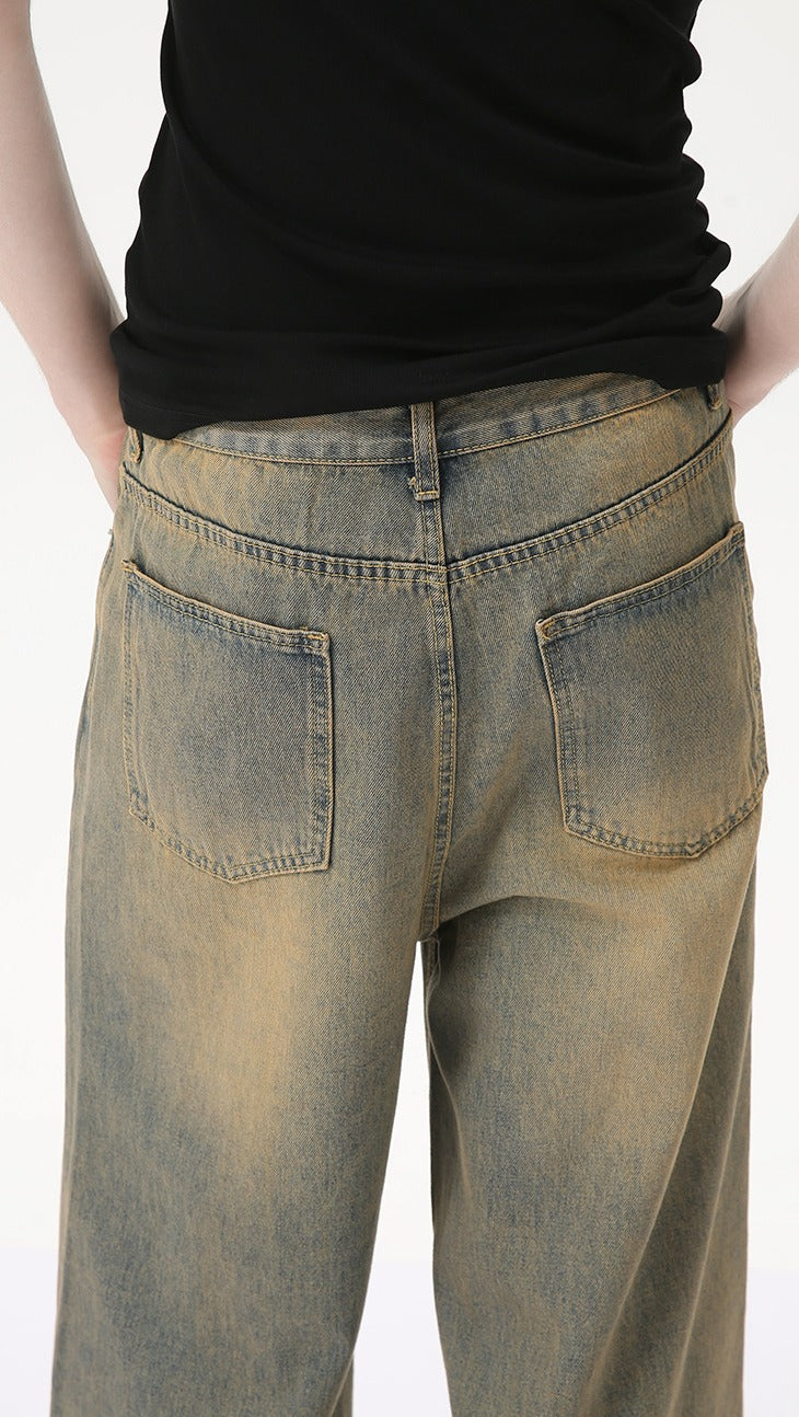 Hudson Vintage Wide-Leg Jeans