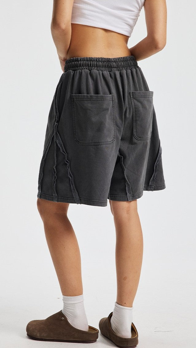 Rivet Wash Stitch Shorts