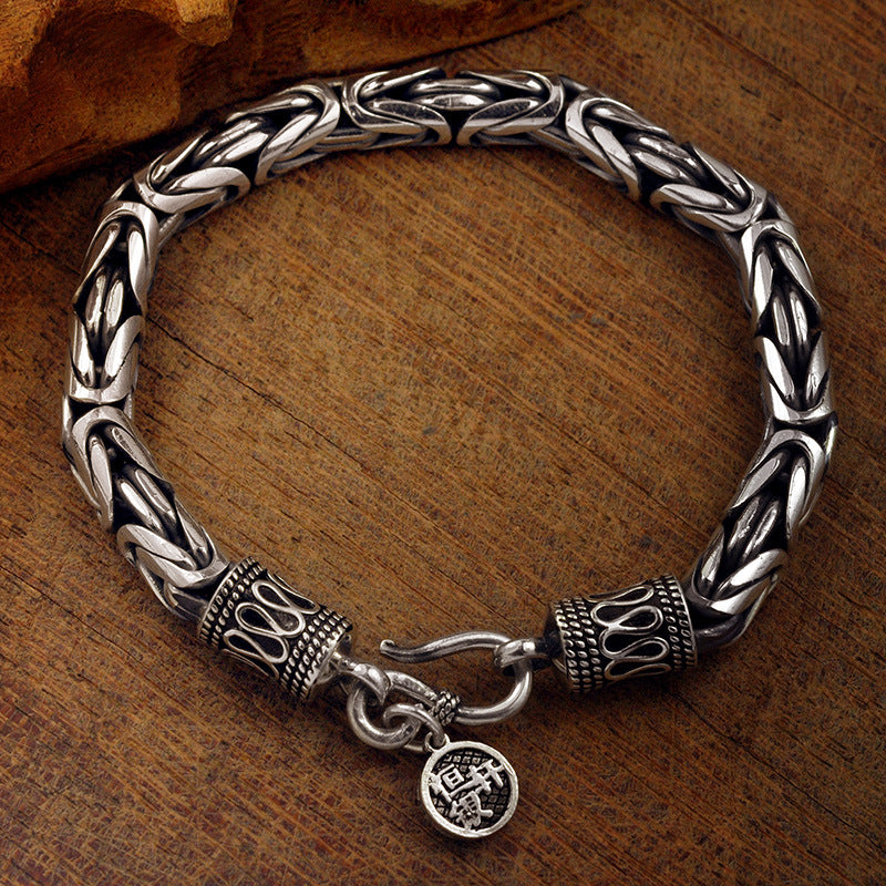 99% Pure Silver Dominion Peace Bracelet