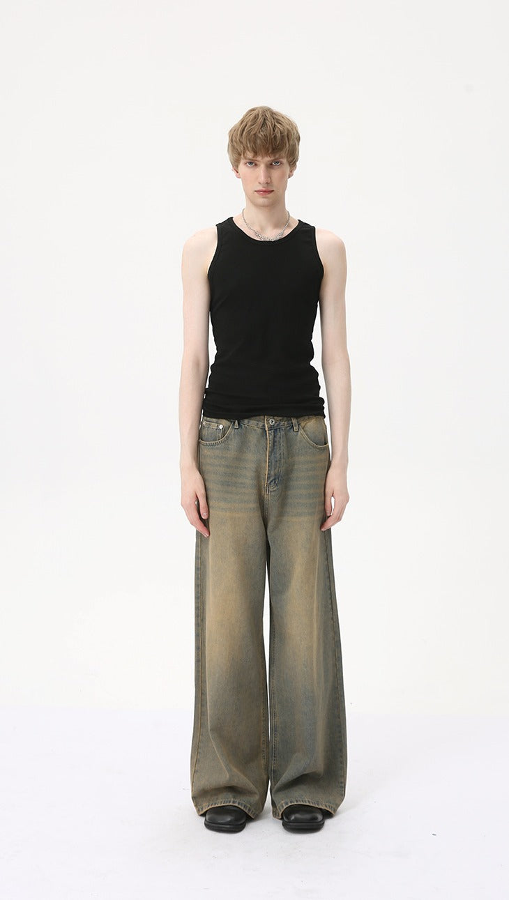 Hudson Vintage Wide-Leg Jeans