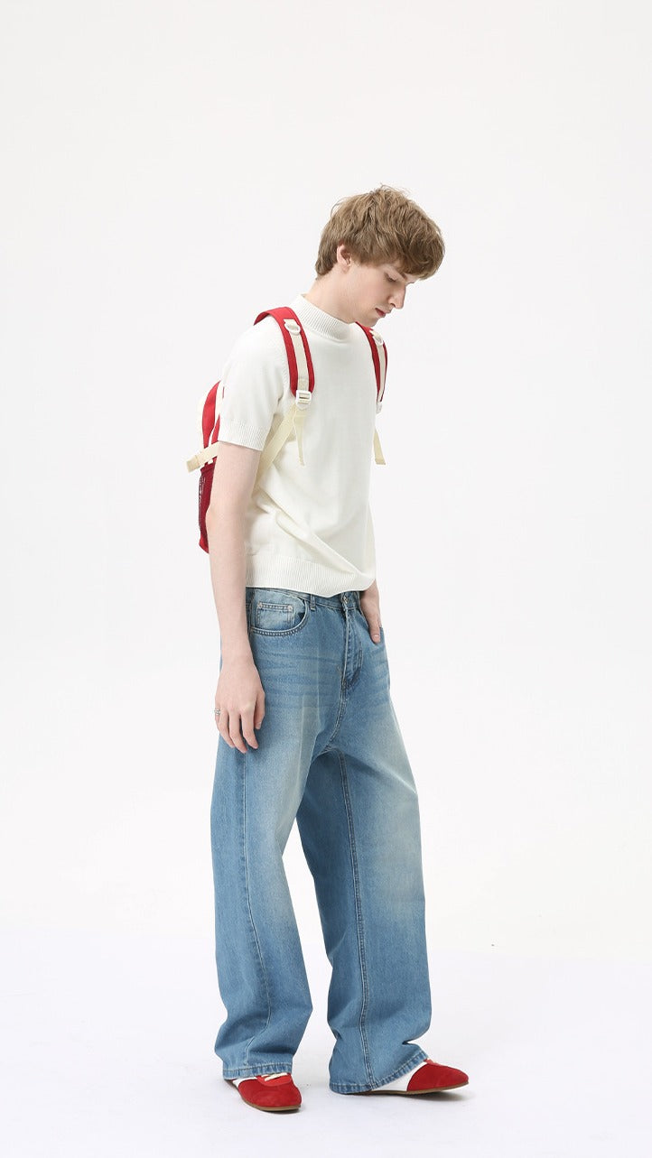 Heritage Street Wide-Leg Jeans