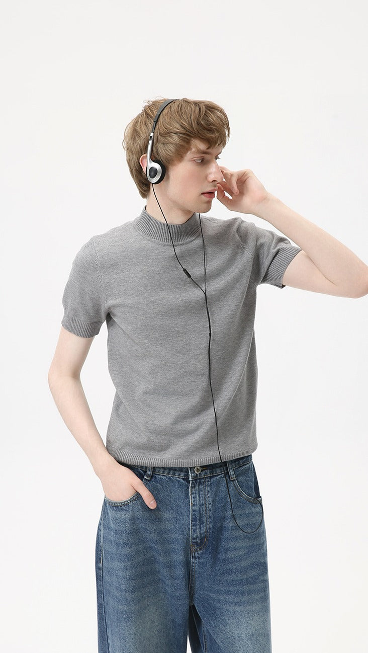 Heritage Crest Mockneck Tee