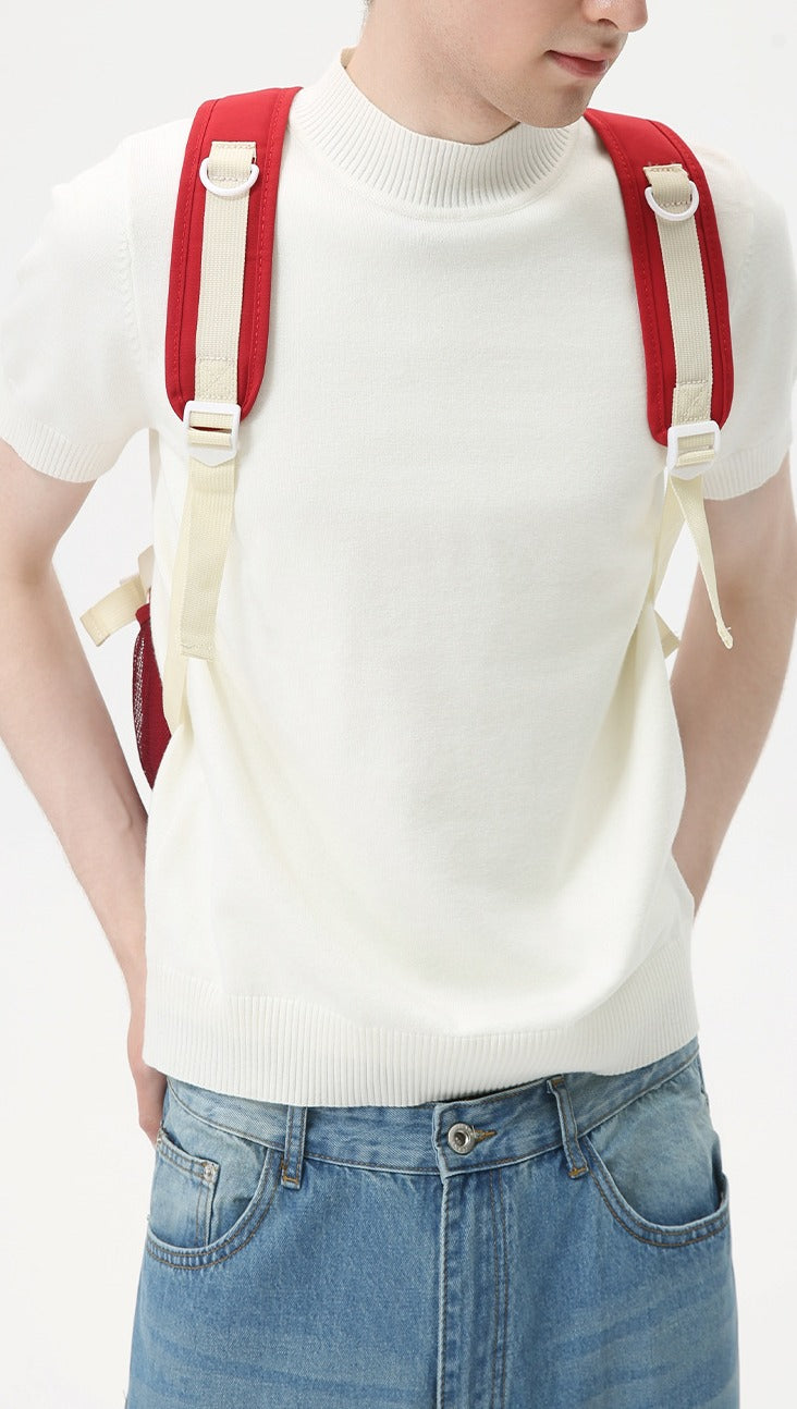 Heritage Crest Mockneck Tee