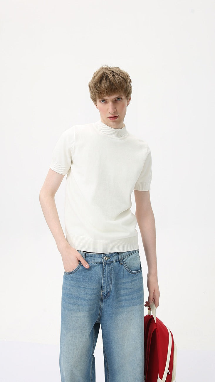 Heritage Crest Mockneck Tee