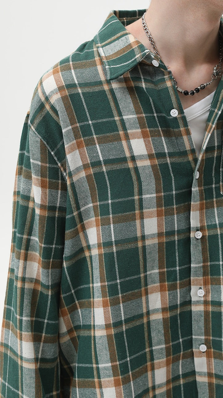 Sunset Grid Camp Shirt