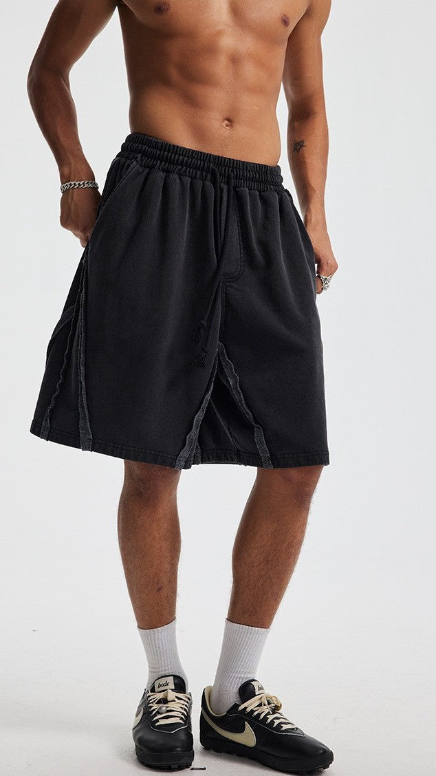 Rivet Wash Stitch Shorts