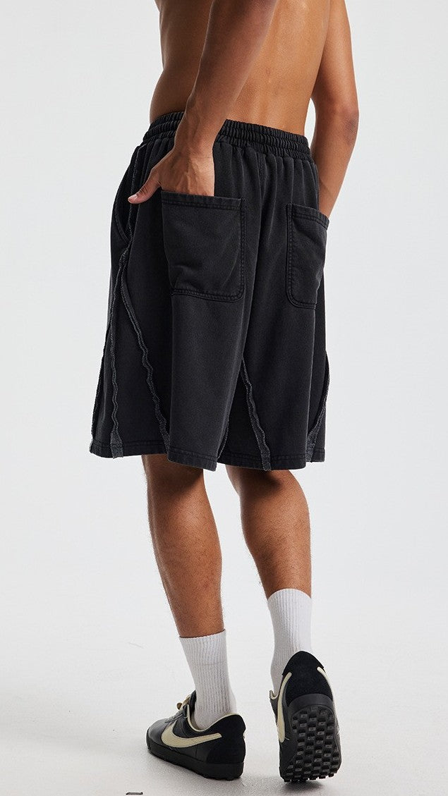 Rivet Wash Stitch Shorts